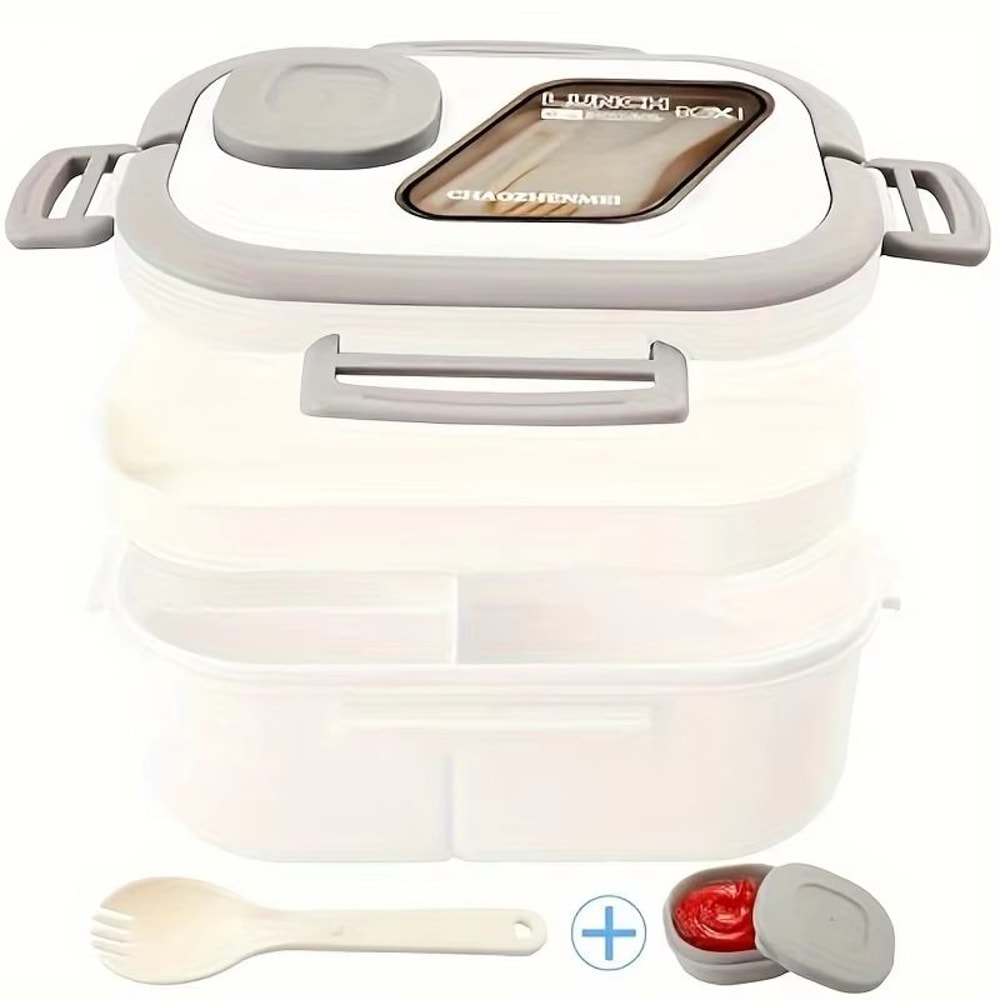 UltraSeal DoubleLayer Insulated Bento Lunch Box Leakproof European Oval Food Container For Adults 9