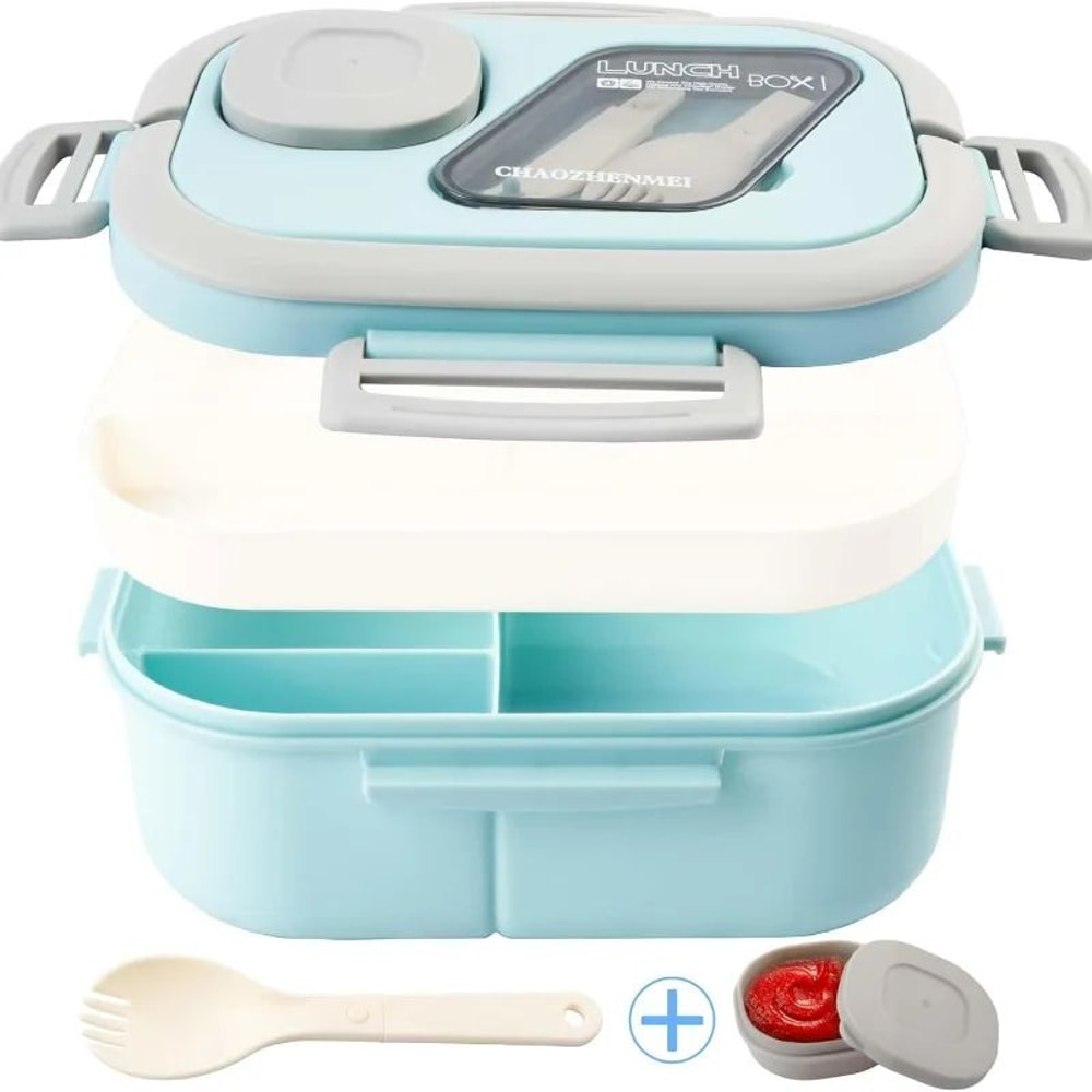 UltraSeal DoubleLayer Insulated Bento Lunch Box Leakproof European Oval Food Container For Adults 6