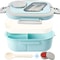 UltraSeal DoubleLayer Insulated Bento Lunch Box Leakproof European Oval Food Container For Adults 6