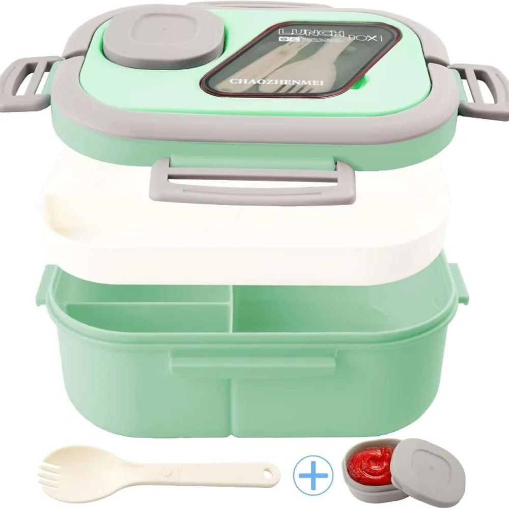UltraSeal DoubleLayer Insulated Bento Lunch Box Leakproof European Oval Food Container For Adults 7