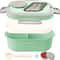 UltraSeal DoubleLayer Insulated Bento Lunch Box Leakproof European Oval Food Container For Adults 7