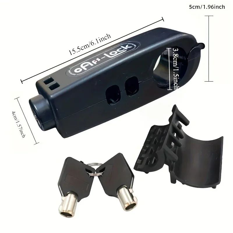 Mini Electric Bike AntiTheft Lock With Alarm Horn Brake Handlebar Grip Throttle Lock For Scooter 5