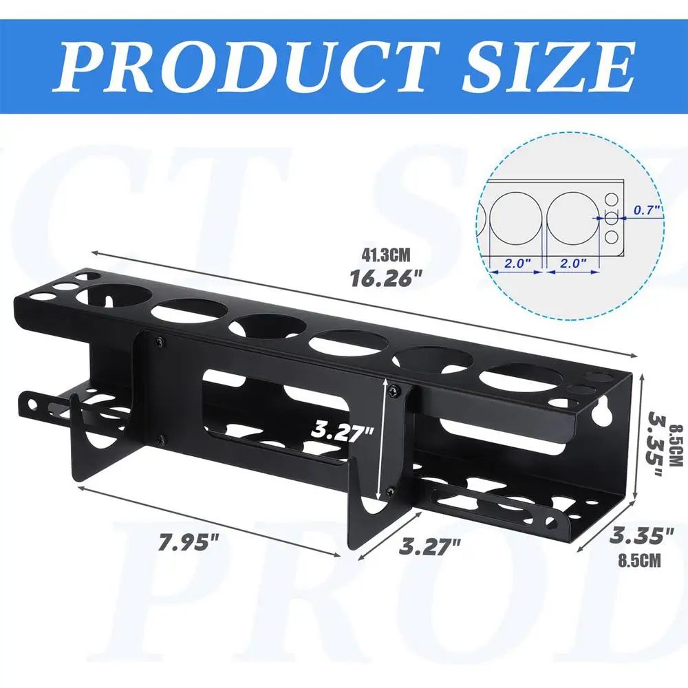 WallMounted Metal Caulk Tube Holder HeavyDuty Sealant Grease Tube Organizer Rack For Workshop Sto 6