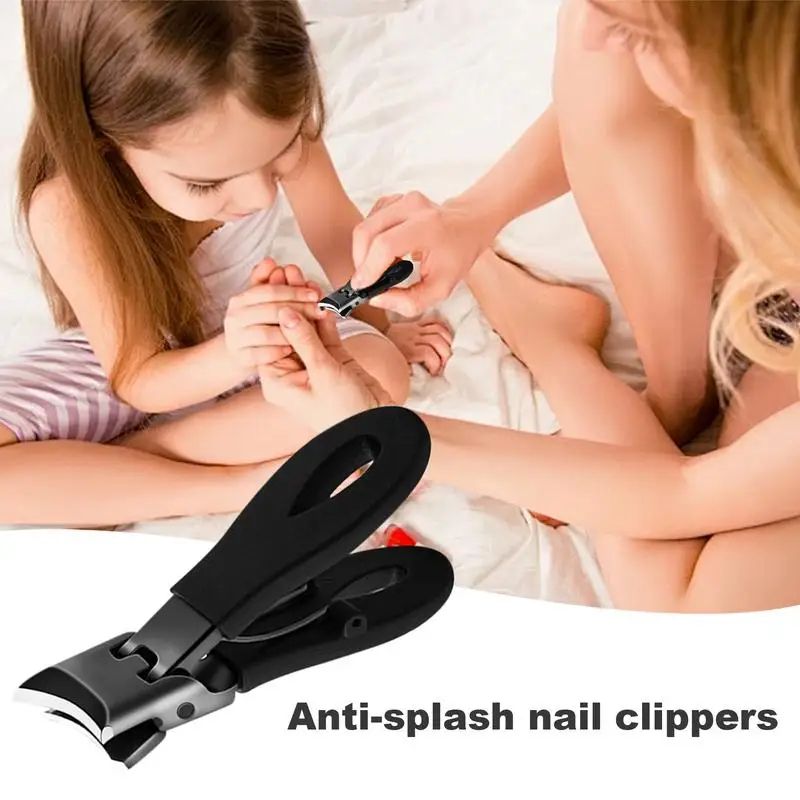 Wide Jaw Slanted Nail Clippers Curved Precision Toenail Cutter For Thick Nails Travel Grooming 1