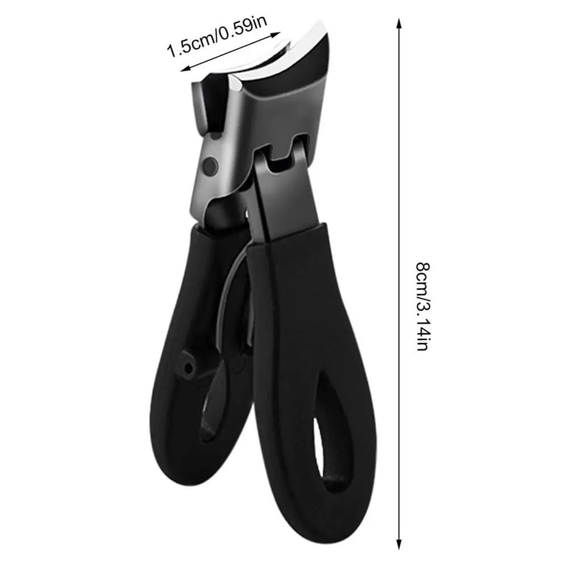 Wide Jaw Slanted Nail Clippers Curved Precision Toenail Cutter For Thick Nails Travel Grooming 6
