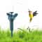 Solar Powered Flying Hummingbird Garden Stake Rotating Fluttering Bird Decor With Battery Backup 4