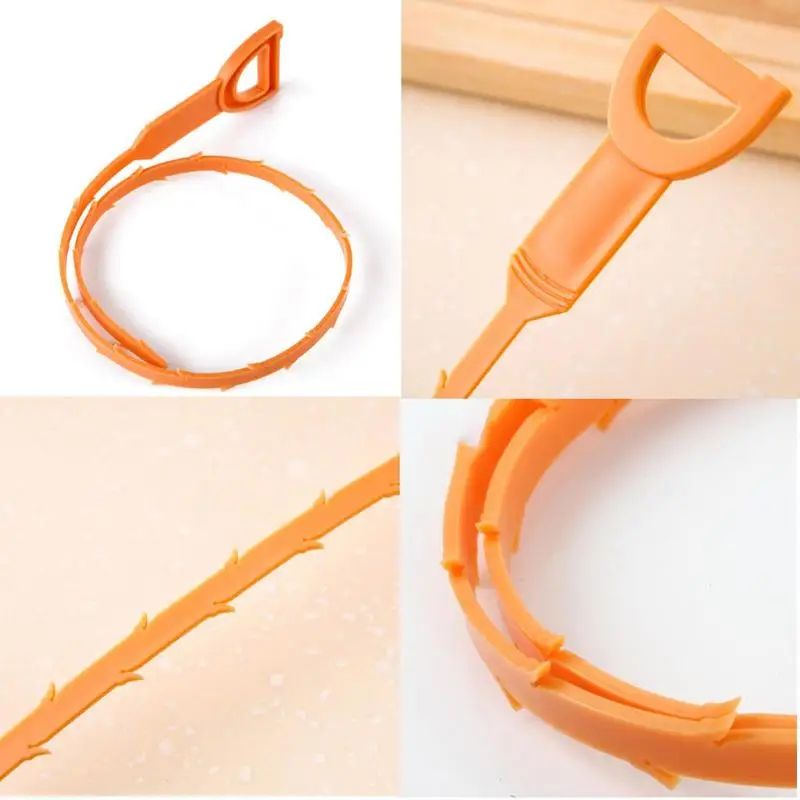 21in Flexible Drain Snake Hair Clog Remover Reusable Auger Tool For Bathroom Kitchen Unclogging 3