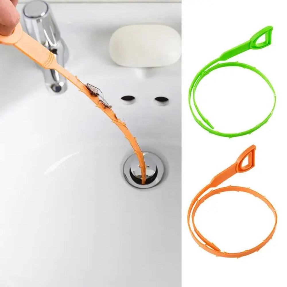 21in Flexible Drain Snake Hair Clog Remover Reusable Auger Tool For Bathroom Kitchen Unclogging 4