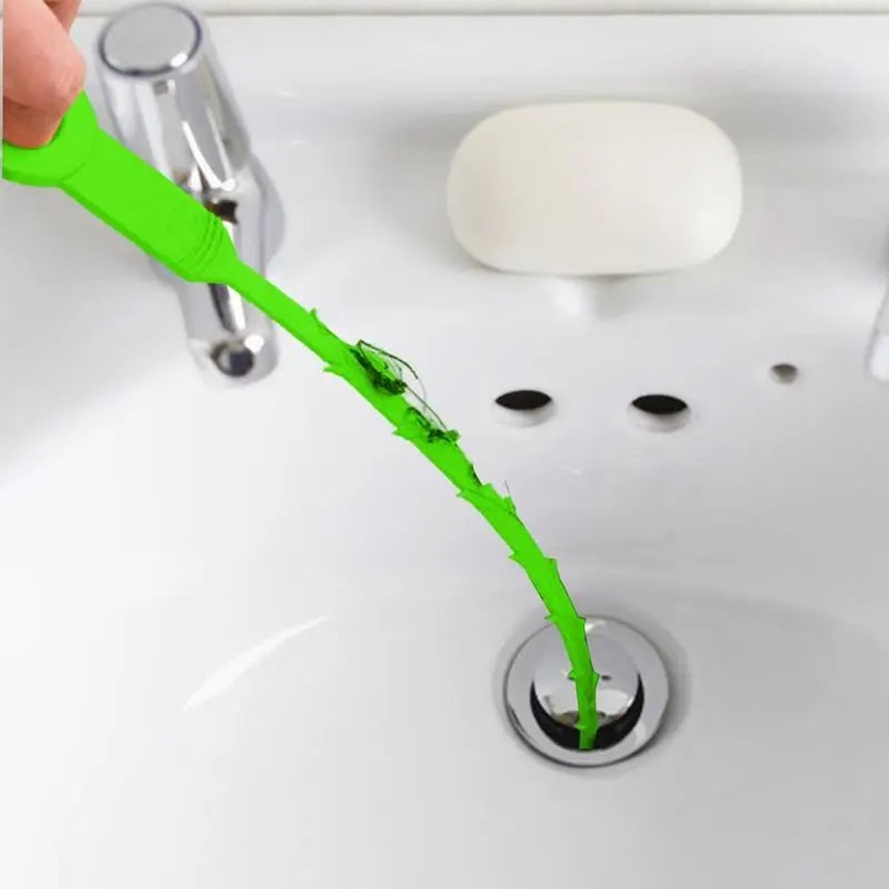 21in Flexible Drain Snake Hair Clog Remover Reusable Auger Tool For Bathroom Kitchen Unclogging 5