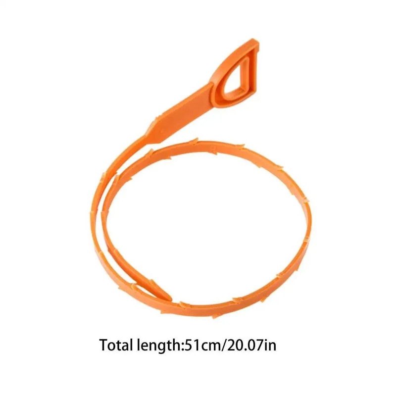 21in Flexible Drain Snake Hair Clog Remover Reusable Auger Tool For Bathroom Kitchen Unclogging 7