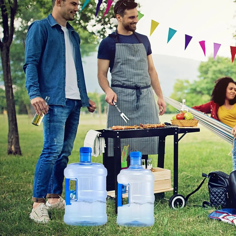 Portable Camping Water Jug 5L75L With Handle Durable PET Water Storage Container For Outdoor Trav 2