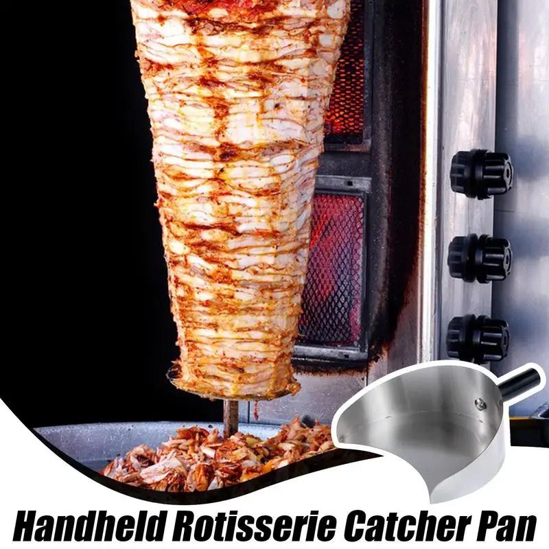 Stainless Steel Grill Drip Pan With Handle HeatResistant Meat Catcher Tray For BBQ Outdoor Cookin 1