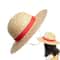 Anime Inspired Straw Hat With Chin Strap Lightweight Sun Hat For Cosplay Beach Outdoor Use 4