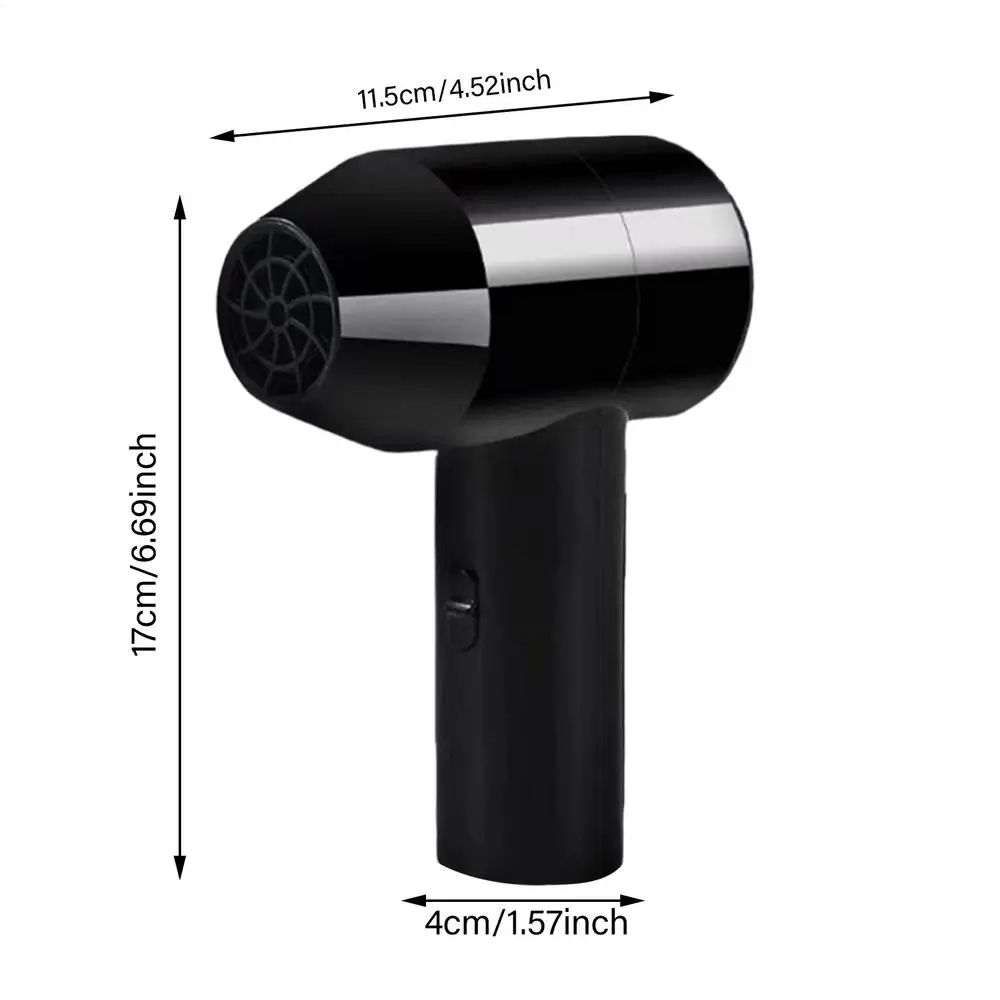 Cordless USB Rechargeable Mini Hair Dryer Portable Low Noise Art Travel Blow Dryer Cold Air 6