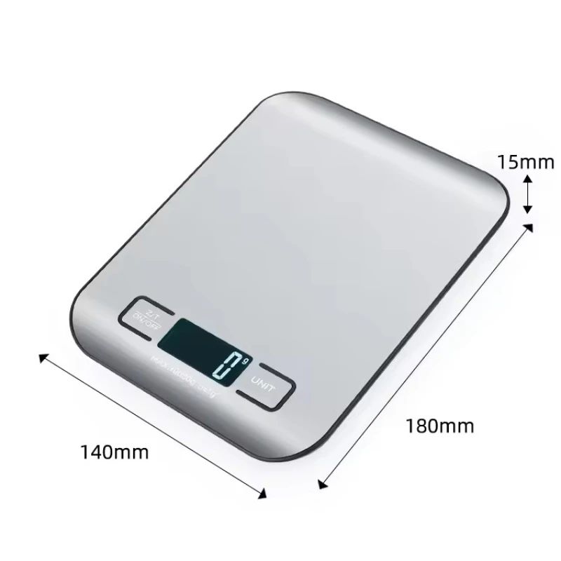 Digital Kitchen Scale 11 Lb 04 Oz Precision Stainless Steel Food Weighing Scale With LED Display 4