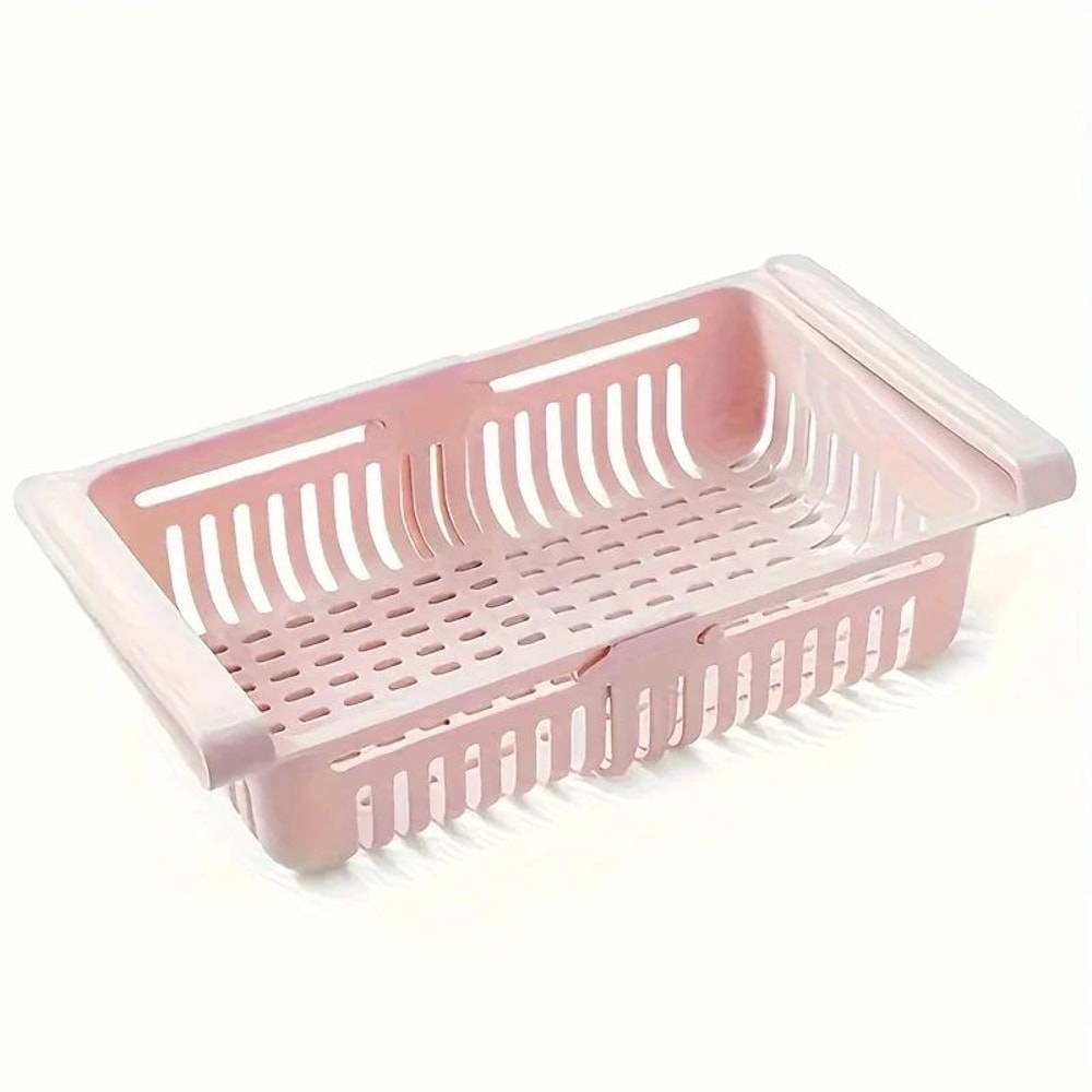 Adjustable Refrigerator Drawer Organizer Expandable Fridge Shelf Storage Bin For Kitchen Organizat 7