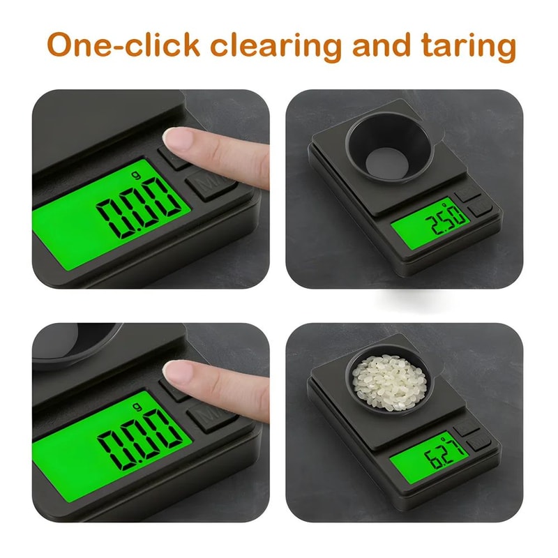 Precision Pocket Digital Scale 22 Lb 0035 Oz Mini Gram Jewelry Scale With Backlit LCD Display 2