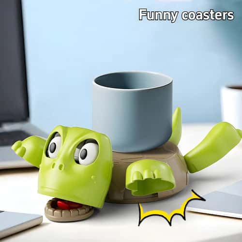 Cute Turtle Heat Resistant Coaster – Anti-Scald Insulation Mat for Cups, Teapots & Table Protection