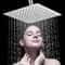 AquaFlow UltraThin Stainless Steel Rainfall Shower Head High Pressure Square Round 0