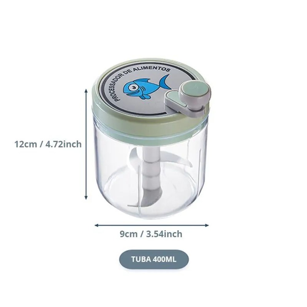 QuickPull 5in1 Manual Food Chopper Vegetable Onion Garlic Crusher Pull Mincer Blender Kitchen Gadge 5