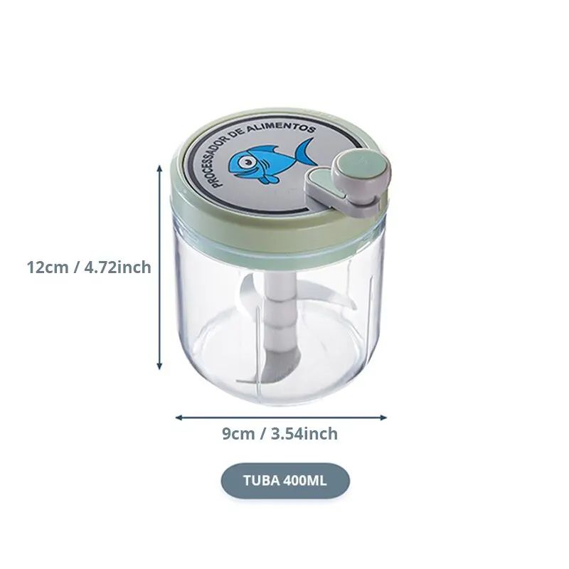 QuickPull 5in1 Manual Food Chopper Vegetable Onion Garlic Crusher Pull Mincer Blender Kitchen Gadge 5