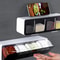 WallMounted Spice Organizer Box With Spoon NoDrill Seasoning Storage Rack Kitchen Gadget 0