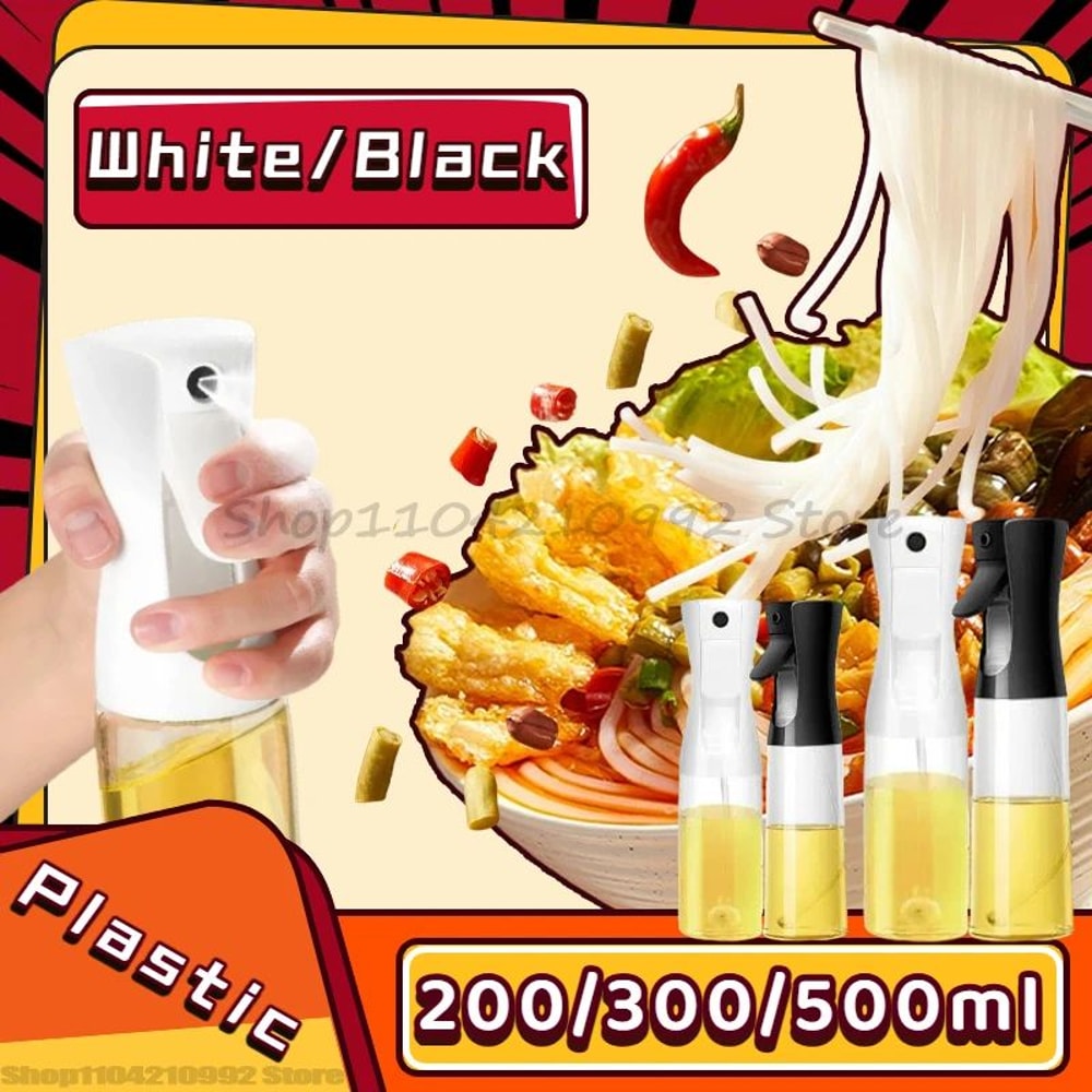 2in1 Oil Sprayer Dispenser Bottle Kitchen BBQ Cooking Oil Spray Bottle 4