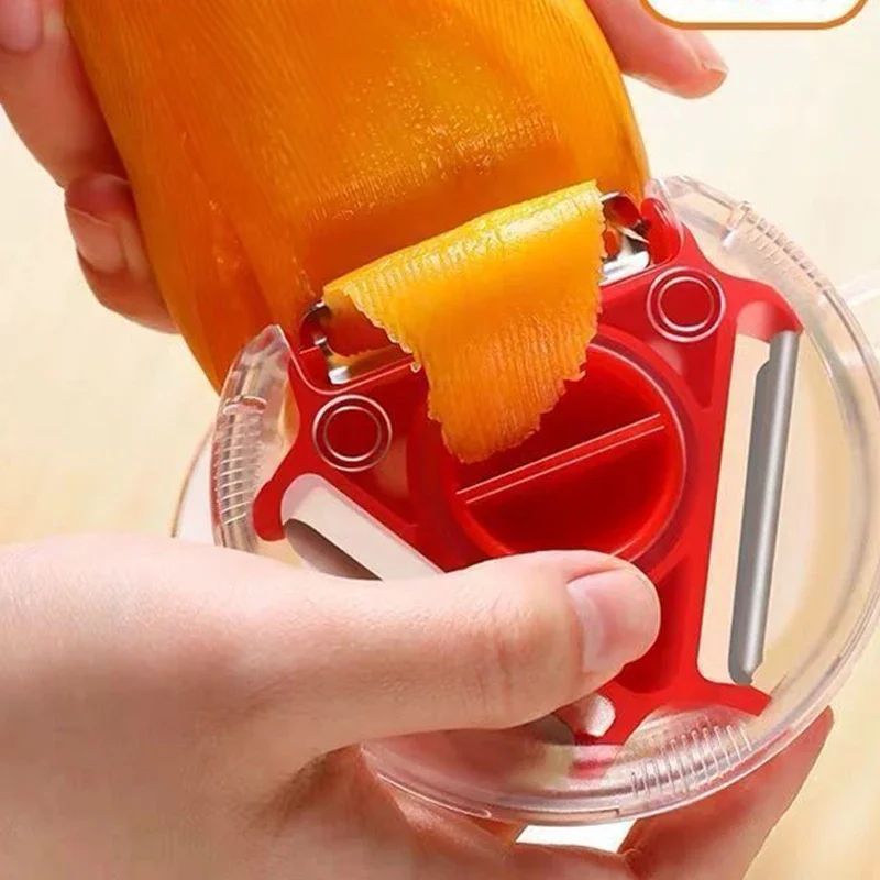 3in1 Vegetable Peeler Carrot Grater Fruit Cutter Multifunction Kitchen Gadget Tool Set 1
