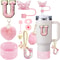 9pcc Stanley Cup Accessories Set Silicone Boot Butterfly Straw Cover SpillProof Stopper Initial C 24