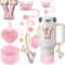 9pcc Stanley Cup Accessories Set Silicone Boot Butterfly Straw Cover SpillProof Stopper Initial C 25