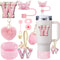 9pcc Stanley Cup Accessories Set Silicone Boot Butterfly Straw Cover SpillProof Stopper Initial C 26