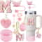9pcc Stanley Cup Accessories Set Silicone Boot Butterfly Straw Cover SpillProof Stopper Initial C 18