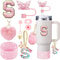 9pcc Stanley Cup Accessories Set Silicone Boot Butterfly Straw Cover SpillProof Stopper Initial C 22