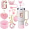 9pcc Stanley Cup Accessories Set Silicone Boot Butterfly Straw Cover SpillProof Stopper Initial C 12