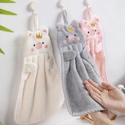 cute microfiber hand towels – ultra absorbent hanging kitchen & bathroom cleaning cloth