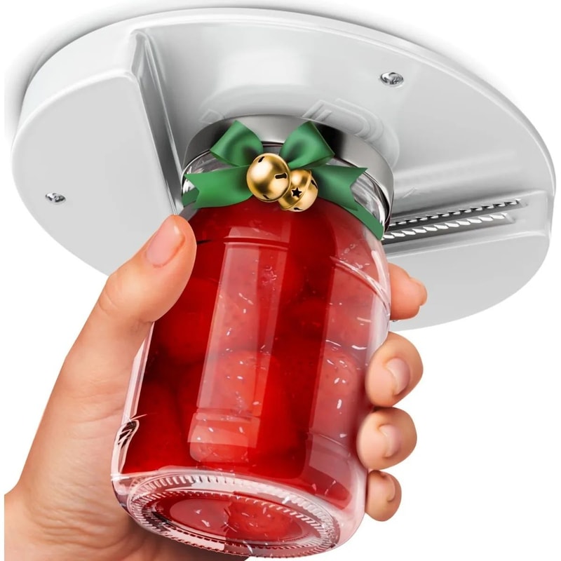 Under Cabinet Jar Opener Easy Grip Lid Opener For Seniors Arthritis Weak Hands 1