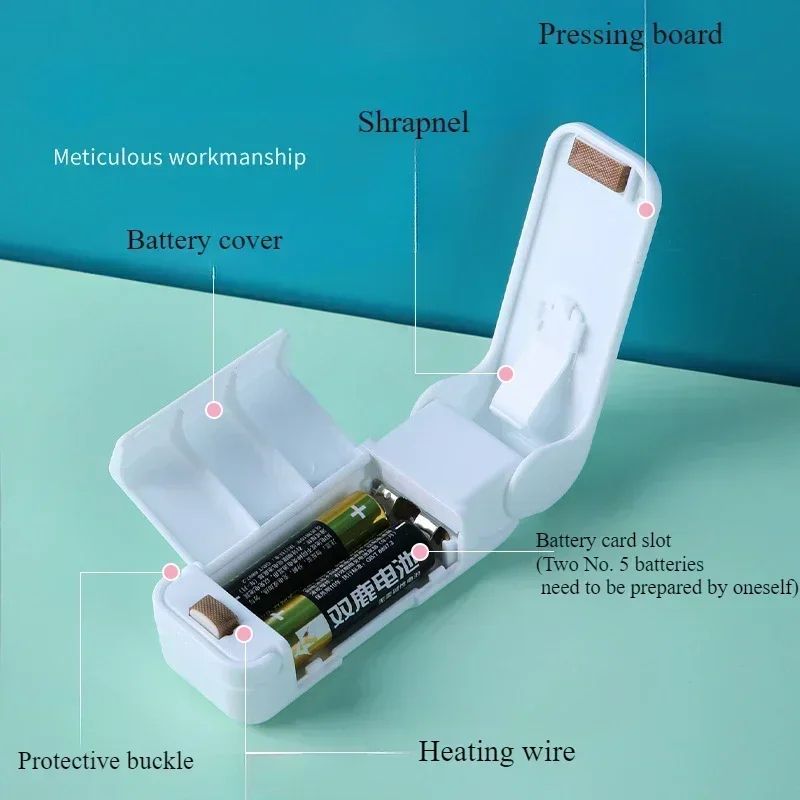 Mini Heat Bag Sealer Portable Plastic Food Sealing Machine For Snack Storage 3