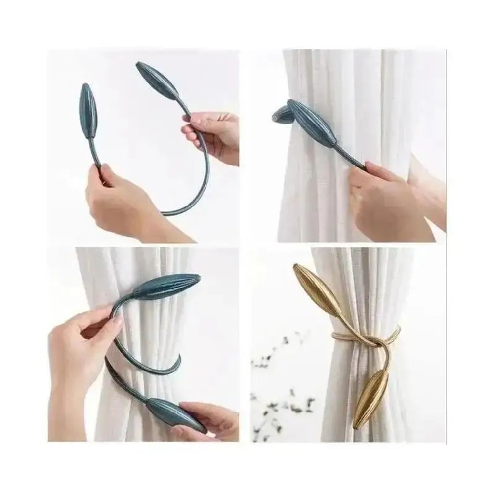 Magnetic Curtain Tieback Rope NoDrill Curtain Buckle Strap For Modern Home Decor 2