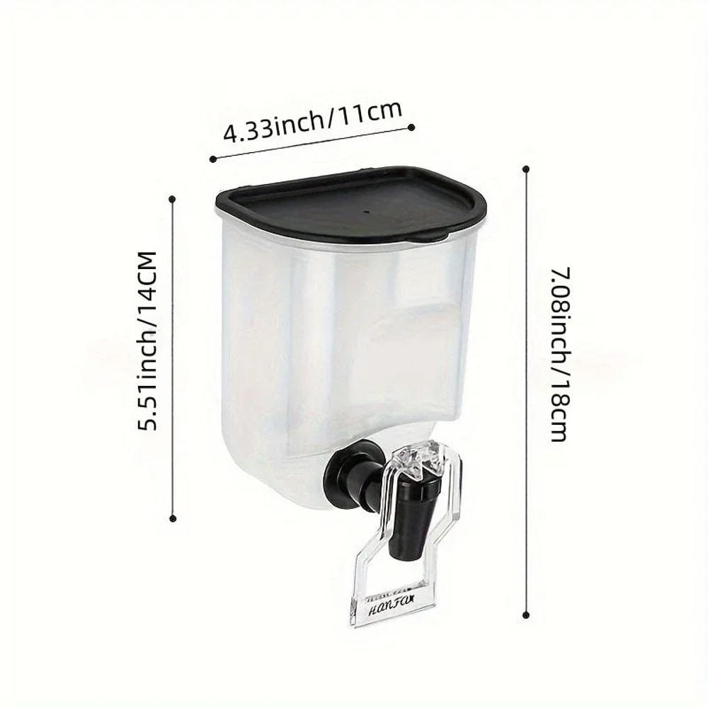 WallMounted Oil Dispenser Bottle Transparent Liquid Seasoning Container With Controlled Pour 5