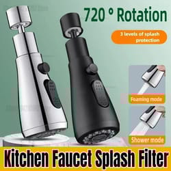 3-in-1 faucet sprayer nozzle – multifunction abs kitchen sink spray head with adjustable modes