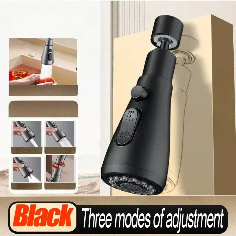 3in1 Faucet Sprayer Nozzle Multifunction ABS Kitchen Sink Spray Head With Adjustable Modes 6