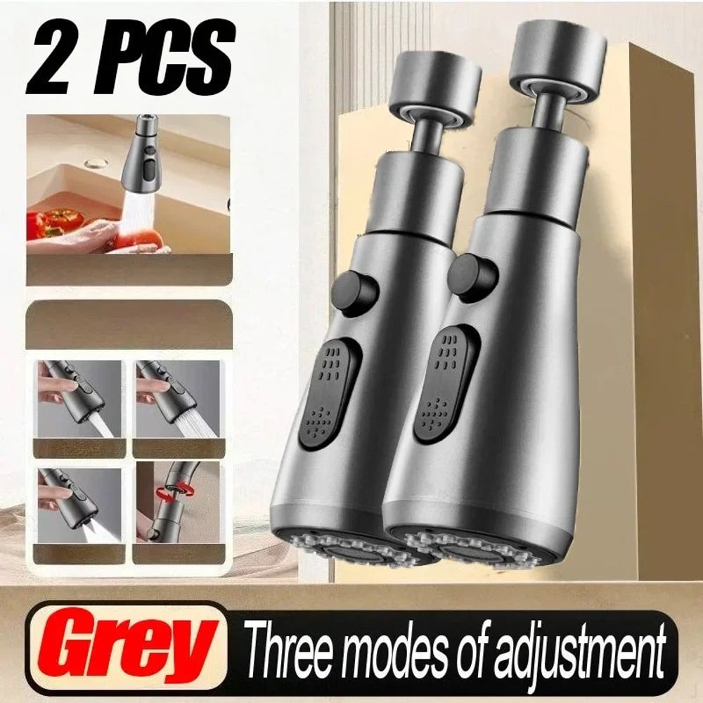 3in1 Faucet Sprayer Nozzle Multifunction ABS Kitchen Sink Spray Head With Adjustable Modes 10