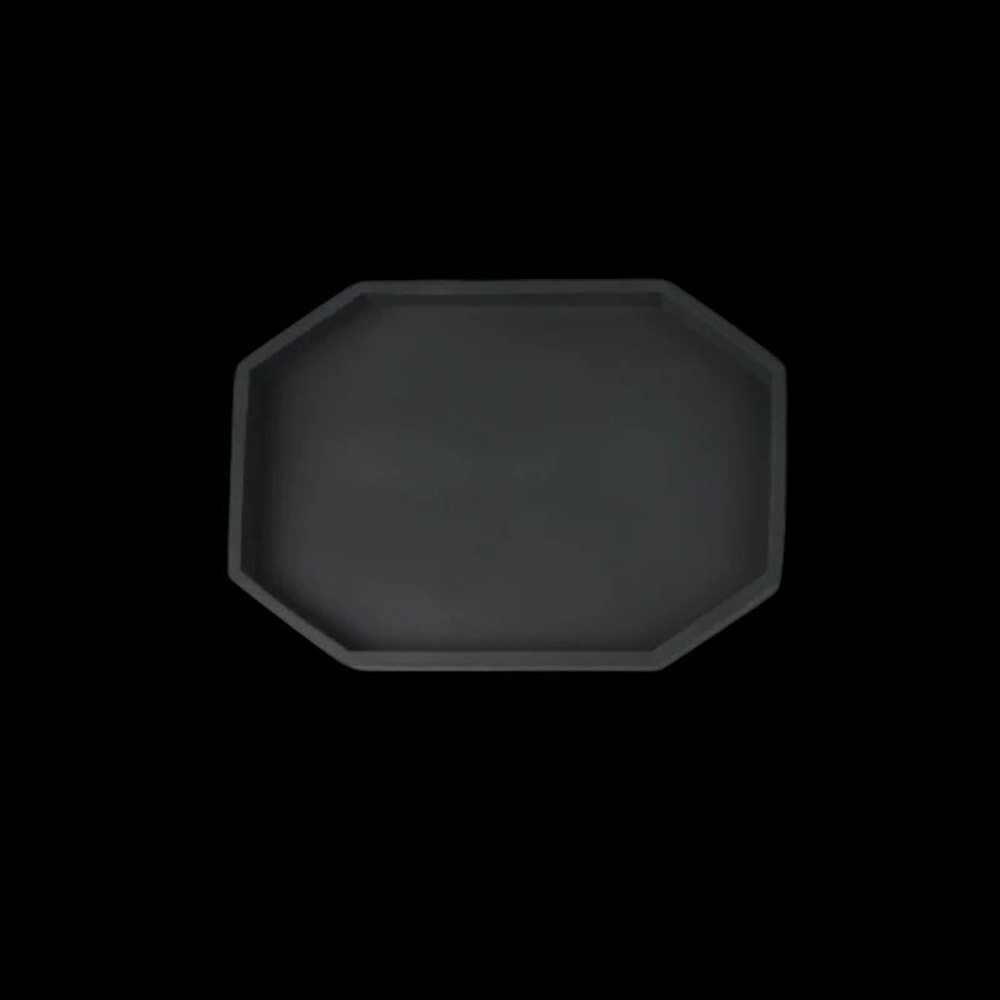 Octagonal Silicone Decorative Tray NonSlip Organizer For Kitchen Bathroom Living Room Storage 10