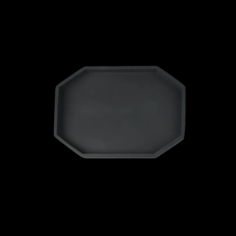 Octagonal Silicone Decorative Tray NonSlip Organizer For Kitchen Bathroom Living Room Storage 10