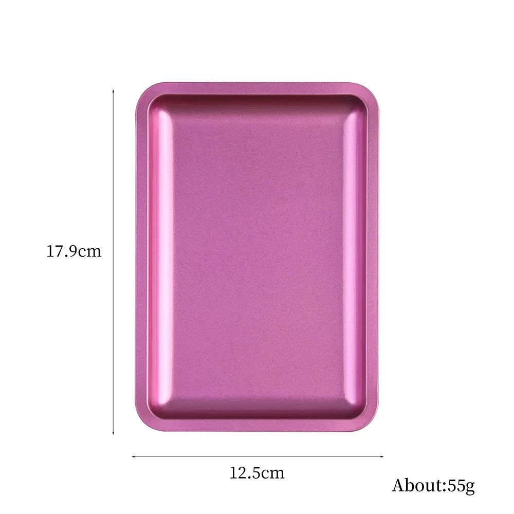 Stainless Steel Nail Art Organizer Tray Multifunctional Desktop Nail Tools Storage Display Dish 5