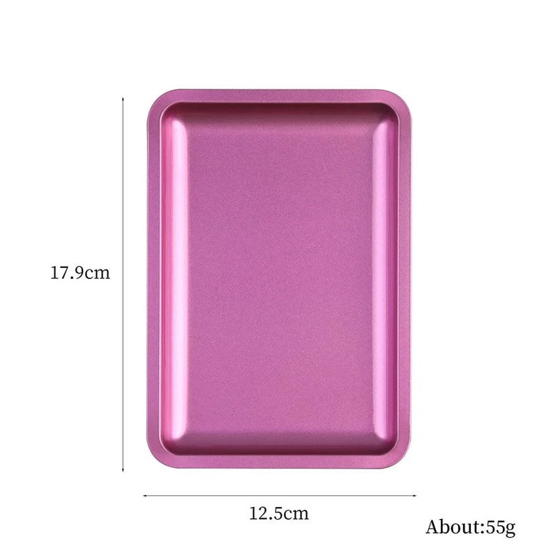 Stainless Steel Nail Art Organizer Tray Multifunctional Desktop Nail Tools Storage Display Dish 5