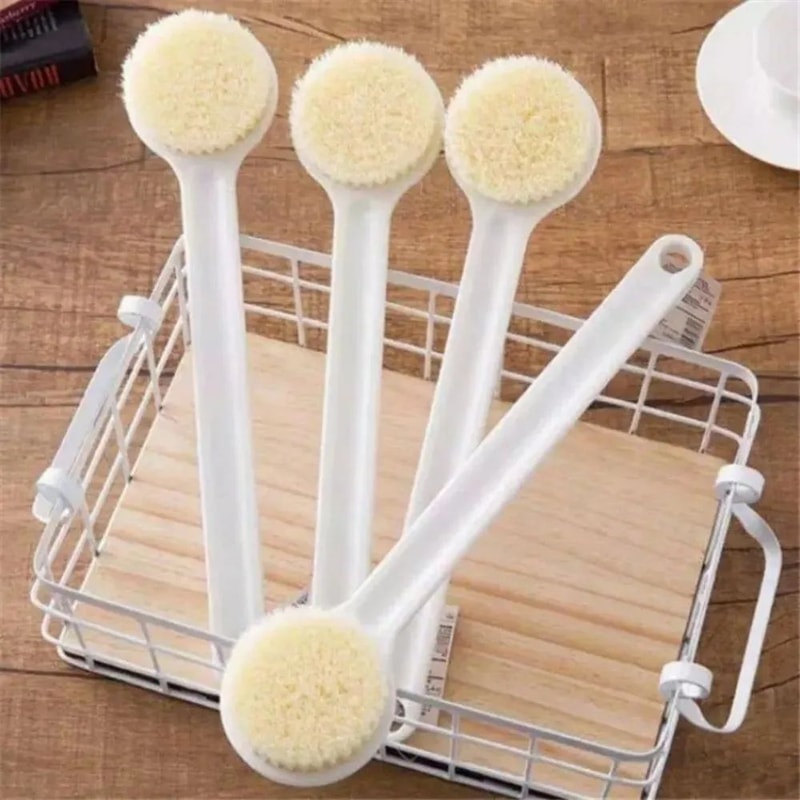 Japanese Long Handle Bath Brush Soft Bristle Back Scrubber Body Cleaning Massage Brush 3