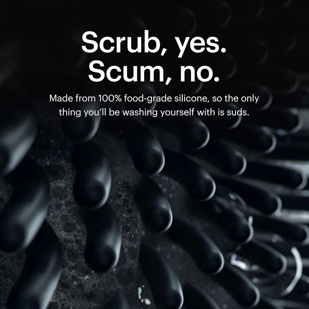 Silicone Body Scrubber Brush Soft Exfoliating Shower Brush With Deep Cleansing Foam Technology 5