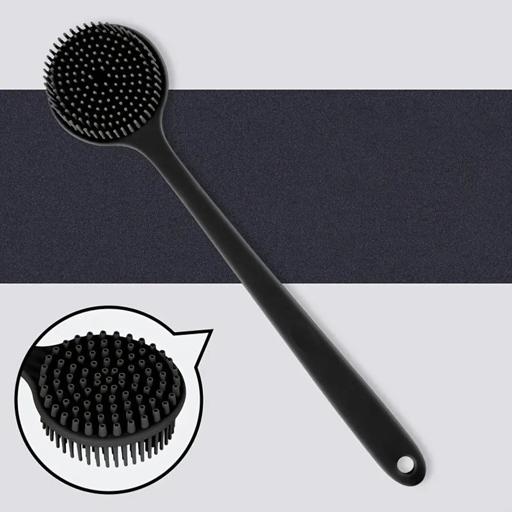 Long Handle Back Scrubber Brush Soft Exfoliating Body Brush For Shower Bath Spa 1