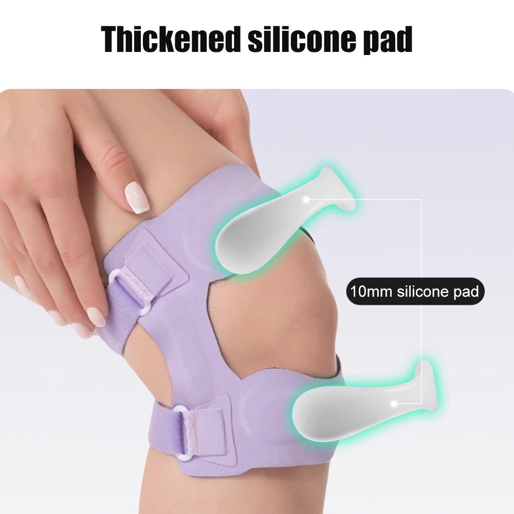 Patella Knee Support Strap With Side Stabilizers Gel Pads Adjustable Knee Brace For Pain Relief 1
